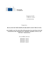 Proposal for a regulation of th Eur...